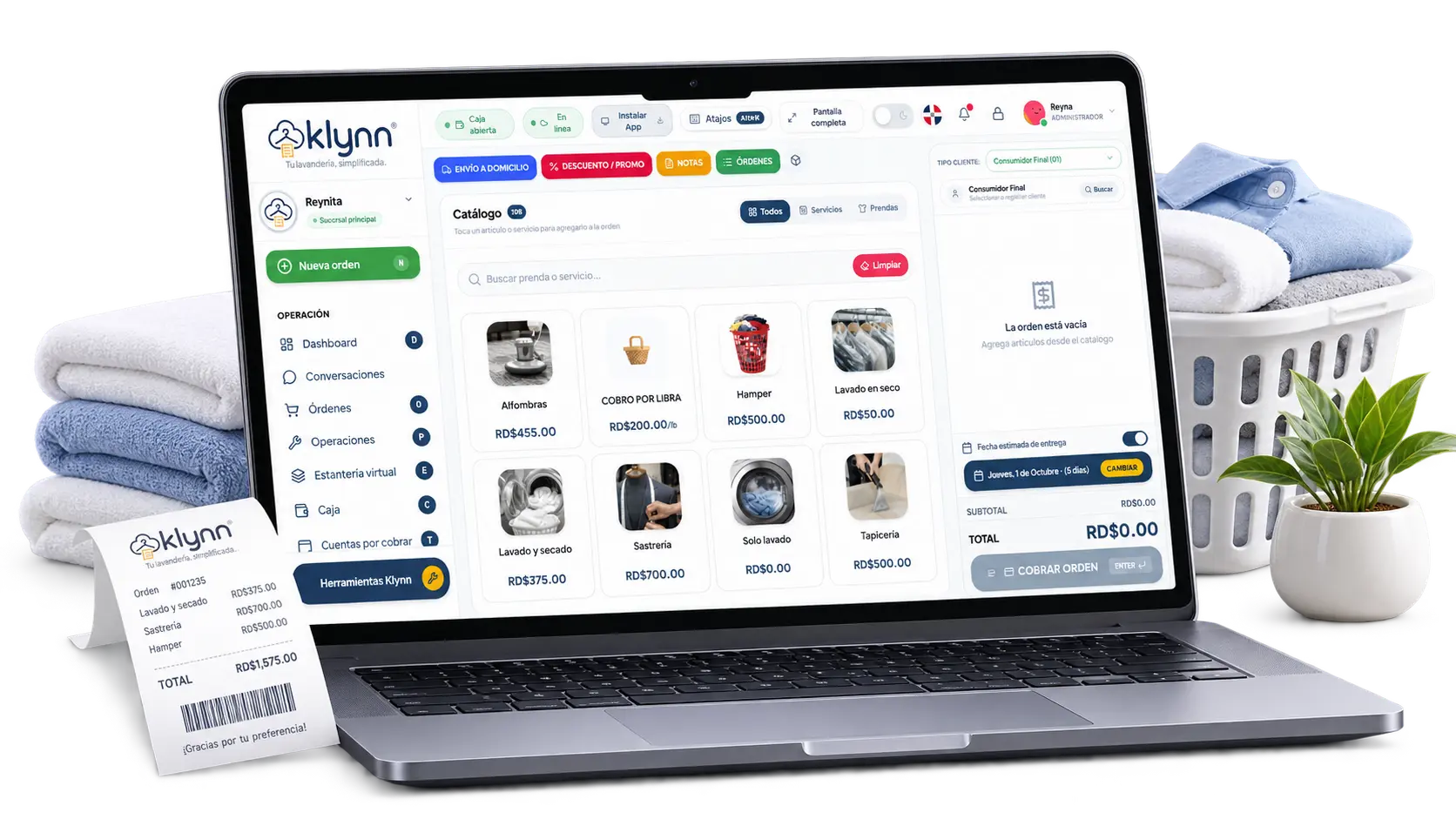 Klynn — Software de Gestión Operativa para Lavanderías en Guatemala